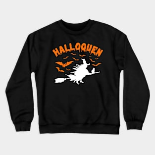 Halloqueen Funny Halloween Crewneck Sweatshirt